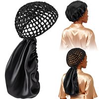Bonnet de nuit doux et ajustable pour femme, design élastique 2-en-1, collection 2026, offre spéciale