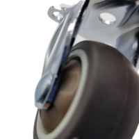 Roue de meuble en plaque de 2 pouces, 40mm, gris directionnel, Durable, vente directe d'usine