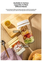 Gobelet portable pour overnight oats avec couvercle et cuillère, gobelet pour smoothie petit-déjeuner, bol à yaourt, gobelet à céréales, boîte bento pour fruits