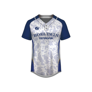 Дизайн с принтом новейшая бейсбольная форма для Софтбола пуговица дышащая бейсбольная форма набор - Product Image 1