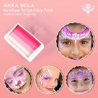 Peinture pour le visage et le corps ANKA BELLA, professionnelle, naturelle, à base de plantes, effet arc-en-ciel, application en une seule traite, 30g, non toxique, certifiée CE