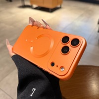 Coque Magnétique Métallique avec Protection Intégrale de l'Objectif de l'Appareil Photo, Antichoc pour iPhone 17 16 Pro 15