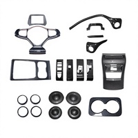 Kit de garnitures intérieures en fibre de carbone ABS pour accessoires de voiture, compatible BYD Atto 3 2021 2022 2023, en plastique durable