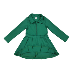 Ensemble de vêtements d'été pour petites filles Vert à manches longues Yoga Skorts Dress Sportswear Outfit Day Baby Boutique RTS - Product Image 4