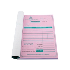 Benutzer definierte gedruckte 2-lagige US-Brief größe Carbon less Rechnungs buch Skating Bear Design Digital Paper board Durable Bill Produkt - Product Image 1