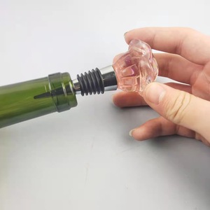 Rose Flower <b>Wine</b> Stopper <b>Plastic</b> Sealing <b>Bottle</b> Stopper For <b>Wine</b> <b>Bottle</b> - Product Image 1