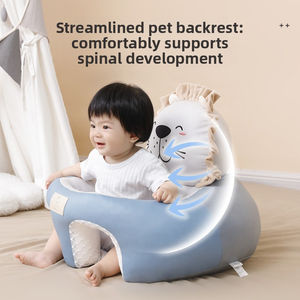 Fauteuil d'apprentissage pour bébé en cuir PU, anti-chute, ergonomique, pour 6 mois et plus, idéal pour l'apprentissage de la position assise - Product Image 4