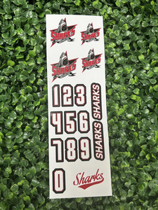 Tem nhãn dán mũ bảo hiểm khúc côn cầu trên băng vinyl chống nước, cắt theo khuôn, in logo thương hiệu BONI tùy chỉnh, số đội, dành cho các sự kiện thể thao - Product Image 1