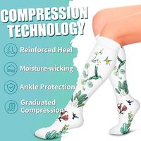 Chaussettes de compression OEM ODM 20-30 mmHg 15-20 mmHg Athlétiques Course à pied Sports Varices Circulation - Chaussettes de compression graduée