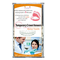 Couverture de prise de prothèse dentaire populaire simulation de placage de dents imparfaites fixer confiant instantané parfait sourire fausses dents accolades