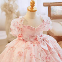 2025 premier anniversaire princesse robe rose fleur fille robe pour enfants filles robe de mariée