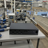 Boîtier de contrôle en profilé aluminium 2U de 19 pouces sur mesure, IP54, noir, pour onduleur de puissance OEM