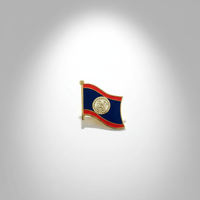 GREPAS GIFTS Épinglette drapeau Belize 1 pouce, épinglette patriotique pour chapeau, épinglette de pays du monde