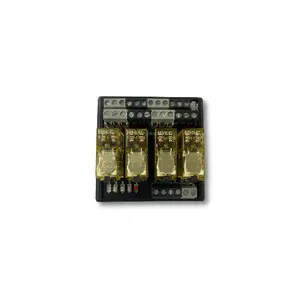 WEBOR-Módulo de relé Original importado, 4 canales, 24V, con enchufe, Compatible con NPN/PNP