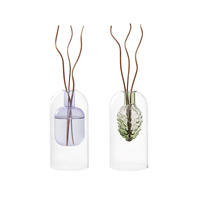 Vente en gros de bouteilles en verre borosilicate avec diffuseur à roseaux bouteille en verre de luxe pour la décoration intérieure avec bâtons de parfum