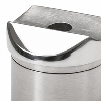 Embout plat en acier inoxydable pour rampe en verre, accessoire de balustrade pour escalier et balcon