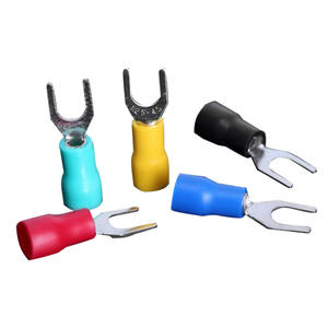 SV2-4 Pre-Insulated Copper Lugs 1000 Pieces Cold-Pressed Terminal Blocks Fork-Type U-Type Y-Type <b>Connector</b> <b>Accessories</b> - Product Image 1