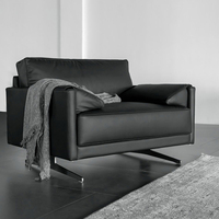 Ensemble de places de réception en cuir avec canapé et fauteuil, Style européen, moderne, noir, pour salon Commercial, bureau, nouveauté
