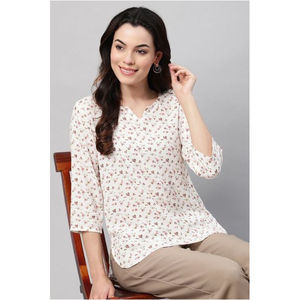 เสื้อผ้าแฟชั่นสไตล์ตะวันตกสำหรับผู้หญิง สาวๆ  ชุดลำลองทันสมัย สีพื้น  ราคาส่งจากซัพพลายเออร์อินเดีย - Product Image 1