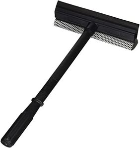 Nettoyeur de vitres de voiture <span class=keywords><strong>professionnel</strong></span> noir 2-en-1 avec éponge et raclette en caoutchouc pour le nettoyage et le lavage avec poignée - Product Image 1