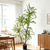 Arbre artificiel Nandina en pot, fausse plante réaliste pour la décoration intérieure et extérieure, vente en gros