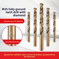 Forets HSS de haute qualité M35 5% Cobalt, forets hélicoïdaux en acier inoxydable et acier rapide pour le perçage du métal, Chine