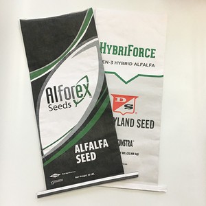 Paper Plastic Composite Sewn Side Alfalfa <strong>Seed</strong> Packaging Bag 50LBS Farm Forage Grass <strong>Seed</strong> Woven PP Lined Kraft Paper <strong>Seed</strong> Bag - Product Image 1