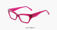 Monturas Ópticas de Acetato al por Mayor, Gafas Rectangulares de Moda, Monturas de Gafas Graduadas Personalizadas para Mujeres y Hombres