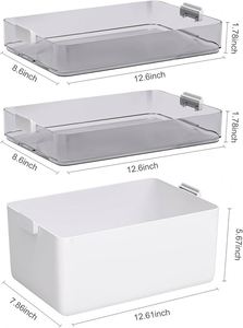 19.7 Quart Plastic <b>Storage</b> <b>Box</b> with Removable Tray Durable Craft Organizers Container for Organizing Bead,<b>Tool</b>,Art - Product Image 2