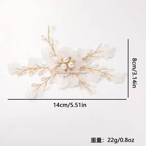 Accessoires <span class=keywords><strong>pour</strong></span> cheveux BELLEWORLD Fleur Cristal Perle Coiffe de mariée Femmes <span class=keywords><strong>Coiffure</strong></span> bon marché <span class=keywords><strong>pour</strong></span> idées de <span class=keywords><strong>coiffure</strong></span> de fête de mariage - Product Image 2