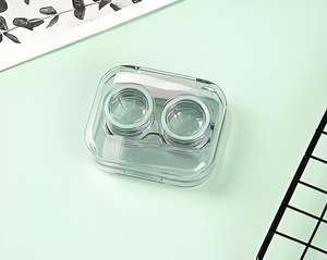 Sıcak satış özelleştirmek logosu taşınabilir kozmetik renkli kontakt <span class=keywords><strong>Lens</strong></span> kılıf temas <span class=keywords><strong>Lens</strong></span> depolama için cımbız ile Set - Product Image 3