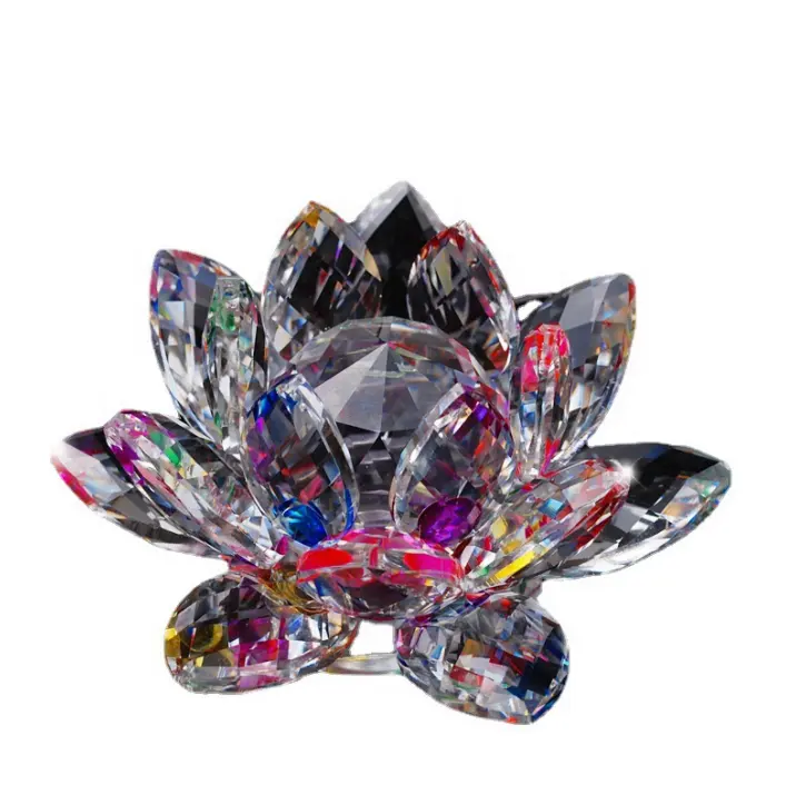 Buddhist supplies ornaments living room home decoration crystal crafts gifts glass crystal lotus