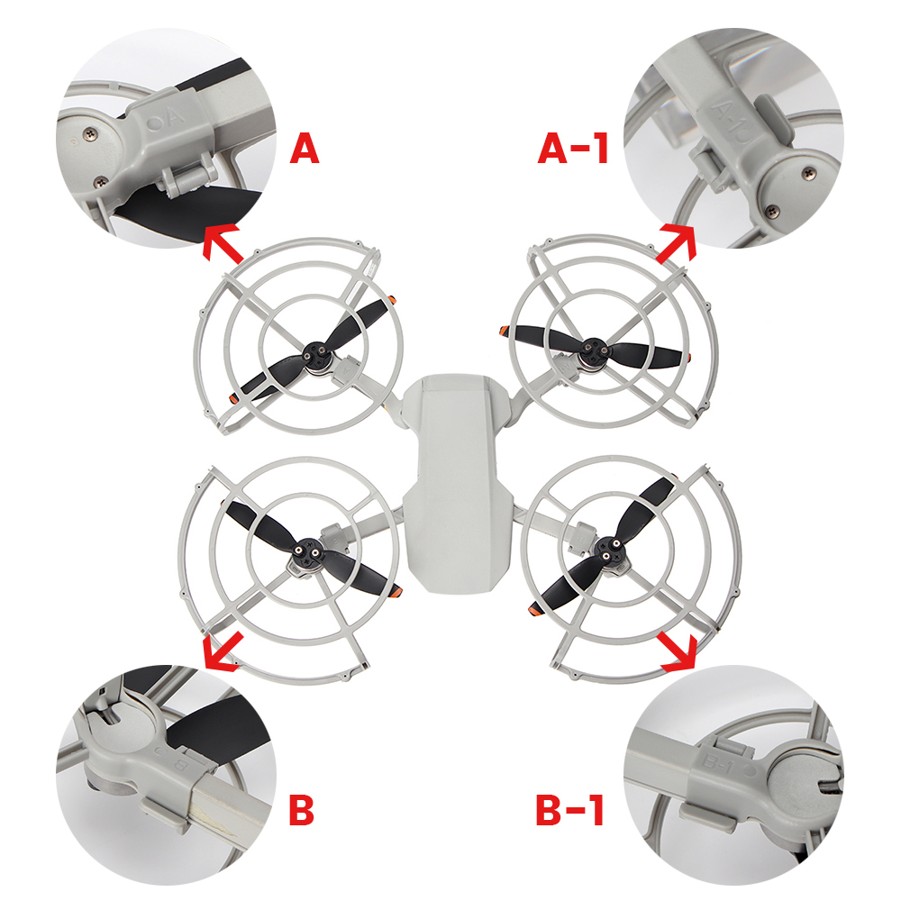DJI Mini 2ドローンプロペラガードプロップウィングファンカバー付き