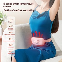 COSMO Intelligenter 6-Stufen Vibrations-Elektroheiz-Bauchmassagegerät mit 2-Stunden-Timer, kabelloses tragbares Design für Taille und Bauch