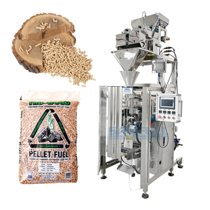 Samfull VFFS automatique 2 tête 10kg 15kg 20kg poche granulés de bois machine d'emballage granulés de bois de <span class=keywords><strong>hêtre</strong></span> machine d'emballage - Product Image 1