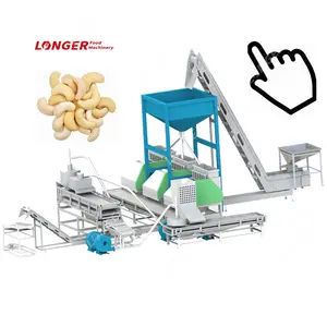 Foto 'S Rauwe Cashewnoten Stomen Kernel Separator Verwerking Machine Voor Breaking Cashewnoten