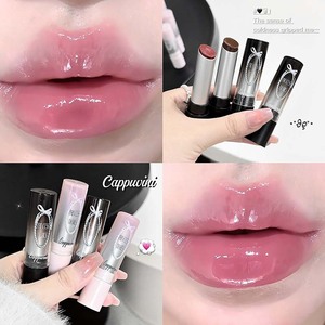 CAPPUVINI ลิปกลอสเนื้อฉ่ำวาวสไตล์เรโทร หวานซ่อนเปรี้ยว บำรุงริมฝีปากให้ชุ่มชื้น ปรับสีผิวให้ดูสดใส รุ่น Butterfly Sweetheart สไตล์เกาหลี สีนู้ด - Product Image 3
