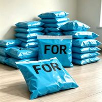 Sac postal personnalisé KD7 ECO, nouvelle enveloppe d'expédition en plastique épais, emballage pour colis, sacs postaux bleus en polyéthylène pour vêtements