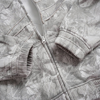 Ensemble survêtement personnalisé grande taille, sweat-shirt et pantalon de survêtement personnalisé, camouflage arboricole réel, lavage à l'acide, jogging ample évasé, survêtement pour homme