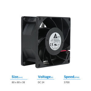 เดลต้า FFB0824EHE-YWR 24VDC 0.75A 5700รอบต่อนาทีตู้ควบคุมอินเวอร์เตอร์ UPS พัดลมระบายความร้อนตามแนวแกน - Product Image 1