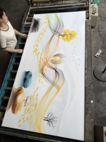 Panneau mural décoratif en PVC imitation marbre, panneau en PVC pour la décoration de murs intérieurs