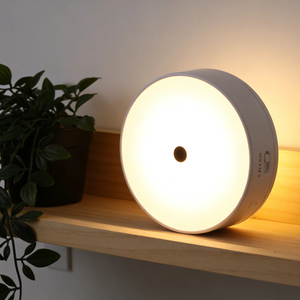 Lámpara Nocturna Redonda con Sensor de Movimiento, Recargable Tipo-C, LED, para Dormitorio, Pasillo, Escaleras - Product Image 5