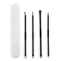 Broche multifonctionnelle pour enlever les points noirs nettoyage personnel de l'acné vulgaire Broche pour enlever les points noirs Kit d'extracteur de comédons