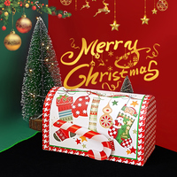 Vente en gros de boîte-cadeau de Noël moderne style email pour bougies emballage de vacances personnalisé impression portable et en relief