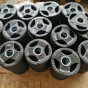 Conjunto de Anilhas de Peso TOPTONS para Equipamentos de Fitness Placas de Ferro Revestidas de Borracha com Pegada Tripla para Halteres e Barras - Product Image 5