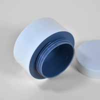 Pot de crème cosmétique vide en plastique PP à paroi unique de 30g 50g, blanc, rose, bleu, lotion pour le corps et le visage