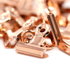 Clips Binder 22MM MINI BULLDOG LETTER CLIPS BINDER PAPER FILING METAL Rose Gold Binder Paper Clamp Bulldog Clips