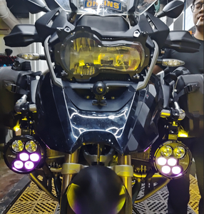 Ferei 12V 6000K vàng Wing LED lái xe ánh sáng cao-thấp chùm DRL Spotlight tín hiệu lần lượt cho xe máy CRUISER hổ phách màu vàng - Product Image 6