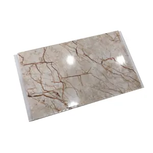 china factory supply directly glossy plastic panel uv board pvc marble sheet for Interior decoration