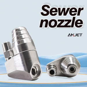 AMJET bar16lpm Kanalisation sdüse Turbine Backjet Hochdruck düse Baumwurzel schneid düse zum Ablassen - Product Image 2